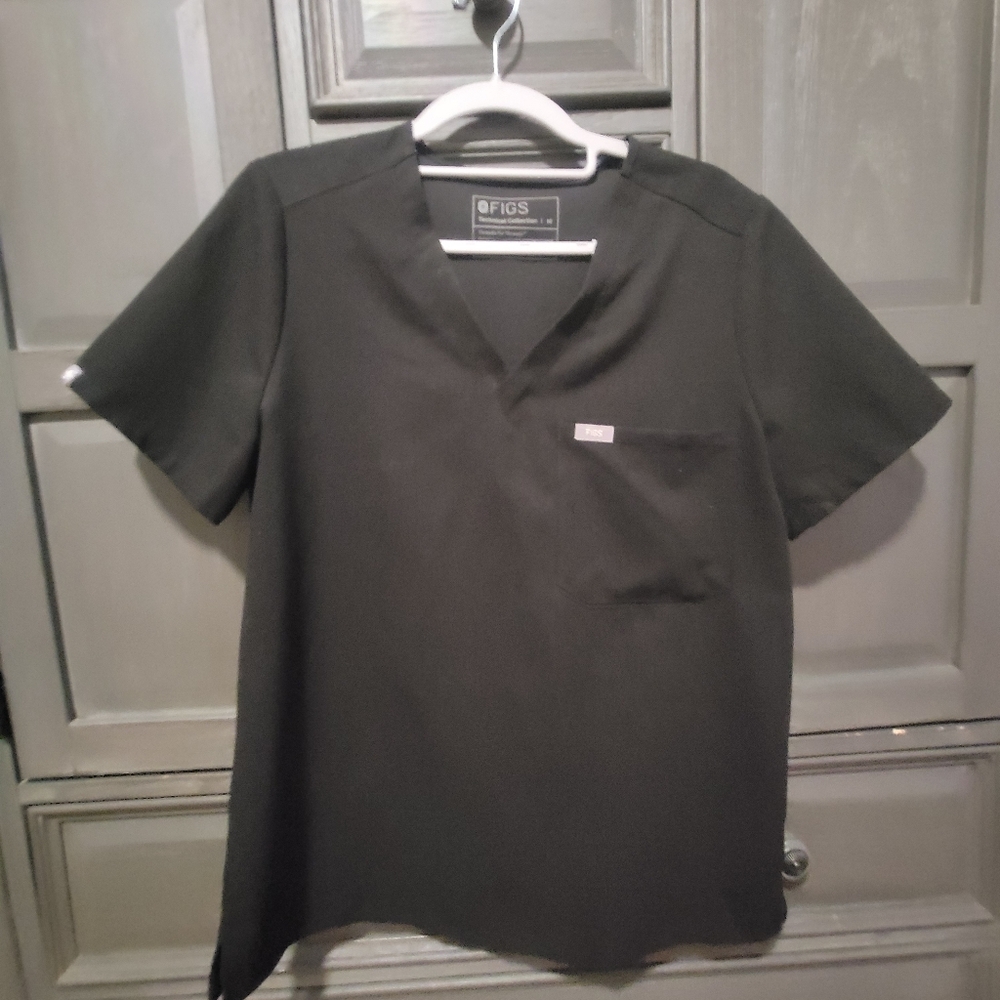 Figs Black Short Sleeve Tee